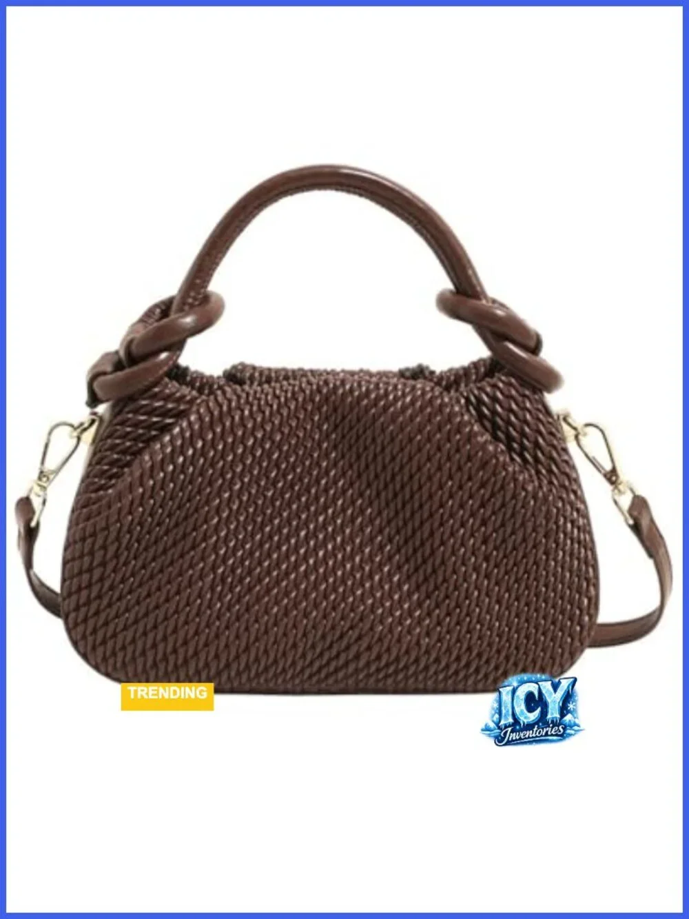 Women's Small Hobo Crossbody Bag Faux Leather Top Handle Handbag
